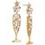 颜色: Gold, AJOA | by Nadri Crystal & Imitation Pearl Champagne Drop Earrings