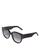 商品Dior | Wildior BU Butterfly Sunglasses, 54mm颜色Shiny Black/Gray Gradient