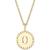 商品第14个颜色O, Sarah Chloe | Initial Medallion Pendant Necklace in 14k Gold-Plated Sterling Silver, 18"