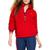 Tommy Hilfiger | Tommy Hilfiger Sport Womens Fleece Pullover Athletic Jacket, 颜色Rich Red