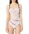商品Calvin Klein | Women's Classic Bandeau One Piece Swimsuit with Tummy Control颜色Thistle