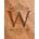 商品第15个颜色LETTER W, Picnic Time | Monogram Circo Acacia Wood 5-Piece Cheese Board & Tool Set