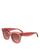商品Celine | Square Sunglasses, 55mm颜色Pink/Brown Gradient