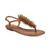Sam Edelman | Women's Brinda Beaded T-Strap Flat Sandals, 颜色Saddle