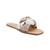 商品Marc Fisher | Women's Bolier Braided Slide Sandals颜色White, Nude, Rose Gold Tone