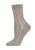 color Silver | Size: 9-11, Memoi | Metallic Ivy Pointelle Cotton Blend Anklet Socks