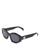 商品Celine | Triomphe Cat Eye Sunglasses, 55mm颜色Black/Gray Solid