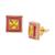 商品第1个颜色Yellow Multi, Kate Spade | Gold-Tone Framed Color Crystal Square Stud Earrings