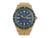 商品Timex | 38 mm Q Timex Color Series Stainless Steel Case颜色Gold/Blue/Gold