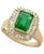 颜色: Emerald/Yellow Gold, Effy | Brasilica by EFFY® Emerald (1-3/8 ct. t.w.) and Diamond (1/2 ct. t.w.) Ring in 14k Yellow Gold or 14k White Gold (Also in Sapphire)