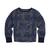 商品Tommy Hilfiger | Big Girls Printed Pieced Popover Boat-Neck Sweatshirt颜色Blue