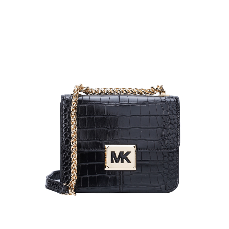 color 黑色, Michael Kors | 迈克高仕女士皮质单肩斜挎链条包