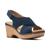 Clarks | Women's Giselle Cove Slingback Platform Wedge Sandals, 颜色Navy Suede