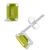 颜色: Peridot, Macy's | Gemstone Stud Earrings in 10k White Gold