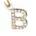 color LETTER B, MATEO | 14K Yellow Gold & Diamond Initial Pendant Necklace
