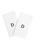 颜色: White D, Linum Home Textiles | Personalized Denzi Hand Towels (Set of 2) in Black Font