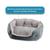 颜色: Gray, Macy's | Arlee Cozy Oval Round Cuddler Pet Dog Bed