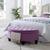 颜色: Purple, Inspired Home | Leandra Storage Ottoman