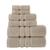 color flax, Chortex USA | Alexis Antimicrobial Irvington 6 Piece Towel Set