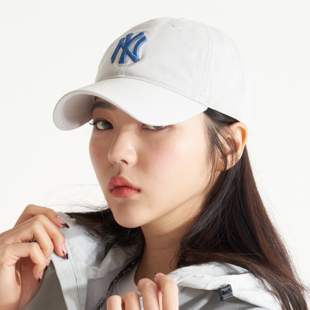 MLB | 【韩国直邮|包邮包税】美联棒MLB 灰白色 蓝NY标 棒球帽 遮阳帽 3ACP6601NK002450GRSFREE, 颜色白色