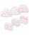 颜色: Pink/Petals, Little Me | Baby Hats & Mittens, 6 Piece Set