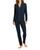 Hanro | Natural Comfort Long Sleeve Pajama Set, 颜色Deep Navy