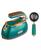 颜色: Emerald, SALAV | Retro Edition Duopress Handheld Steamer Iron and Fabric Shaver  Lint Roller Set Titanium