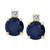 颜色: Sapphire, Macy's | Ruby (1-1/3 ct. t.w.) & Diamond Accent Stud Earrings in 14k Gold (Also in Emerald & Sapphire)