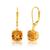 商品第12个颜色citrine, MAX + STONE | 14k Solid Yellow Gold Gemstone Dangle Leverback Earrings (8mm)