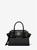 color BLACK, Michael Kors | Carmen Medium Faux Leather Belted Satchel