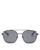 商品Polaroid | Unisex Polarized Brow Bar Aviator Sunglasses, 57mm颜色Black/Gray Polarized