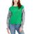 Tommy Hilfiger | Women's Mixed-Media Long-Sleeve Sweatshirt, 颜色Fern Green