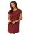 Skin | Organic Pima Cotton Carissa Sleepshirt, 颜色Deep Red