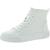 color White, Nine West | Nine West Womens Dyiane 7 Canvas Flats High-Top Sneakers