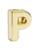 颜色: Gold - P, Moleskine | Initial Gold Plated Notebook Charm