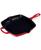 颜色: Cerise, Le Creuset | 10.25" Enameled Cast Iron Skillet Grill with Helper Handle