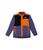 The North Face | Forrest Fleece Mashup Jacket (Little Kids/Big Kids), 颜色Cave Blue/Mandarin