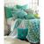 颜色: Teal, Levtex | Mirage Crewel Poms Decorative Pillow, 14" x 18"