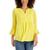 商品Charter Club | Double-Ruffle Textured Pintuck Top, Created for Macy's颜色Primrose Yellow