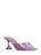 color Lilac, Amina Muaddi | 70mm Lupita Pvc Mules