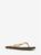 商品Michael Kors | Jinx Logo Flip Flop颜色BROWN/PALE GOLD