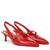 颜色: Cherry Red Leather, Franco Sarto | Khloe Pointed Toe Slingback Kitten Heel