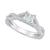 颜色: White Gold, Macy's | Diamond Princess Engagement Ring (3/4 ct. t.w.) in 14k White, Yellow or Rose Gold