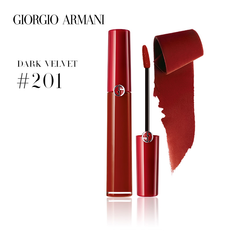 商品Giorgio Armani | 阿玛尼 红管唇釉丝绒哑光口红 裸色系滋润烂番茄405/214 6.5ml颜色#201