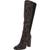 color Coffee Snake Print, Sam Edelman | Circus by Sam Edelman Womens Clarimont Zipper Knee-High Boots