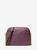 商品Michael Kors | Jet Set Travel Medium Logo Dome Crossbody Bag颜色BORDEAUX MULTI