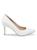 color WHITE, Charles David | Vibe Point-Toe Leather & Suede Pumps