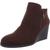 商品Style & Co | Style & Co. Womens Wynonaa Zipper Round Toe Wedge Boots颜色Chocolate MC