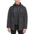 GUESS | Men's Water-Repellent Jacket with Zip-Out Quilted Puffer Bib, 颜色Charcoal