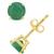 商品第1个颜色Emerald/Yellow Gold, Macy's | Emerald (1 ct. t.w.) Stud Earrings in 14K White Gold. Also Available in 14K Yellow Gold